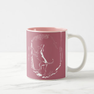 Caneca De Café Em Dois Tons Café De Cães Caçados Caçando Café