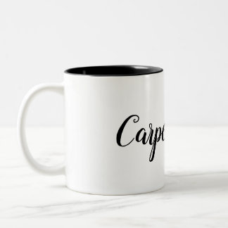 Caneca De Café Em Dois Tons Café de Carpe