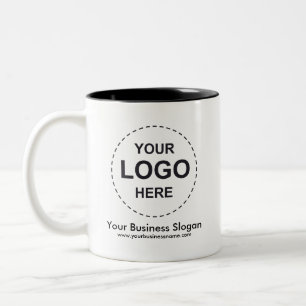 Caneca De Café Em Dois Tons Café de Duas Cores Personalizado com o Logotipo da