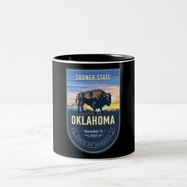 Caneca De Café Em Dois Tons Café De Duas Toneladas De Oklahoma (Centro)