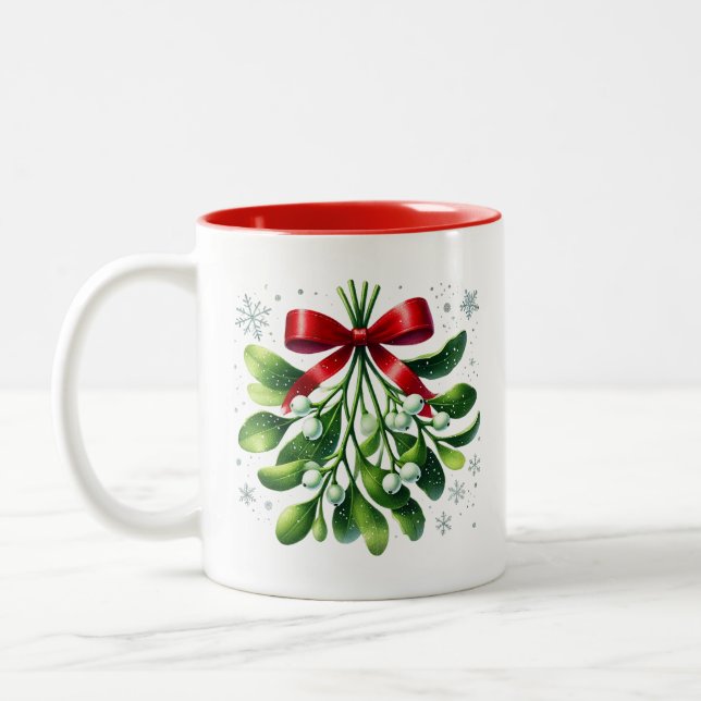 Caneca De Café Em Dois Tons Café de Natal (Esquerda)