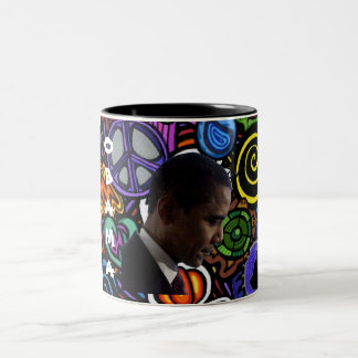 Caneca De Café Em Dois Tons Café de OBAMA