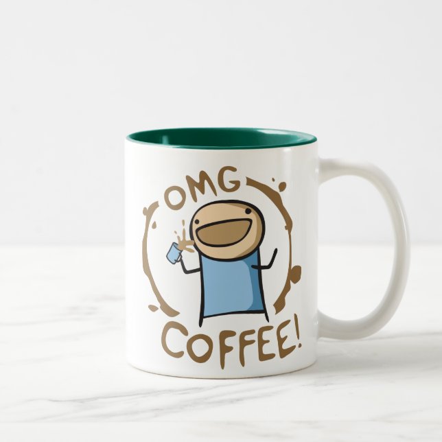 Caneca De Café Em Dois Tons Café de OMG (Direita)