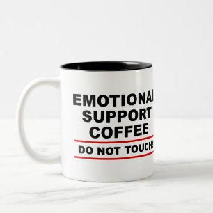 Caneca De Café Em Dois Tons Café de suporte emocional