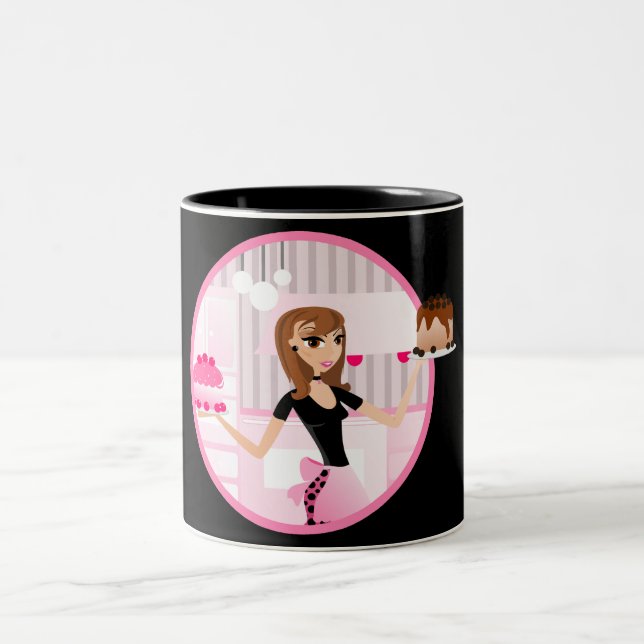 Caneca De Café Em Dois Tons Café do padeiro/cozinheiro chefe da (Centro)