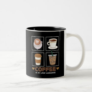 Caneca De Café Em Dois Tons Café é Minha Linguagem de Amor