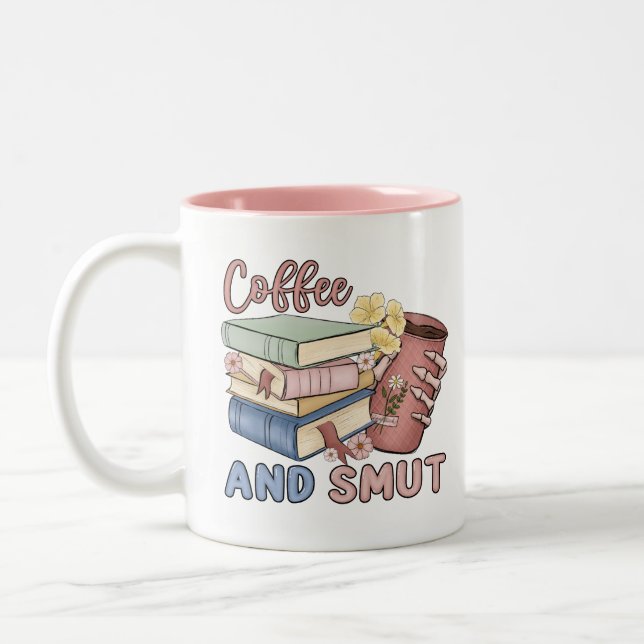 Caneca De Café Em Dois Tons Café e mut (Esquerda)