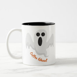 Caneca De Café Em Dois Tons Café Ghoul, Café Ghost