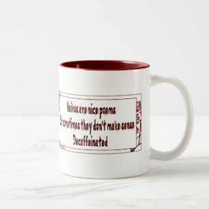 Caneca De Café Em Dois Tons café haiku