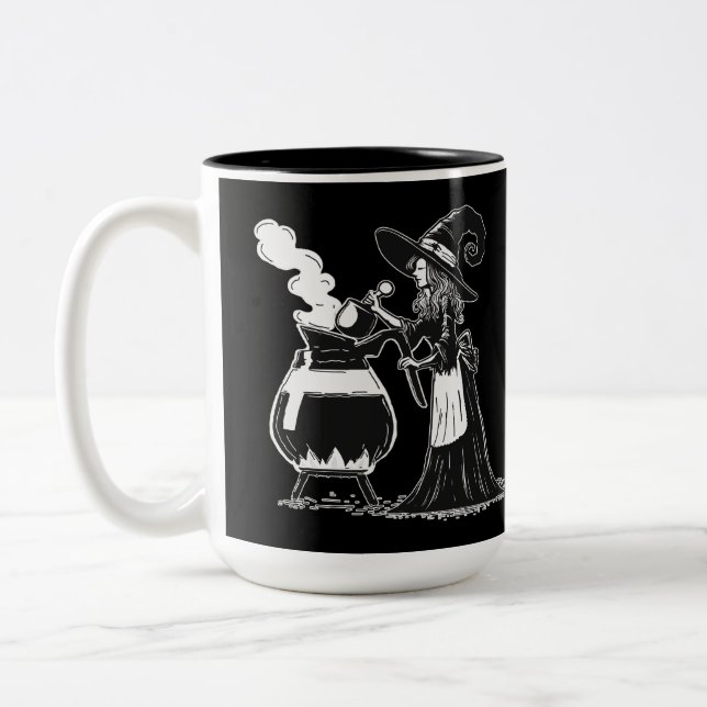 Caneca De Café Em Dois Tons Café Halloween (Esquerda)