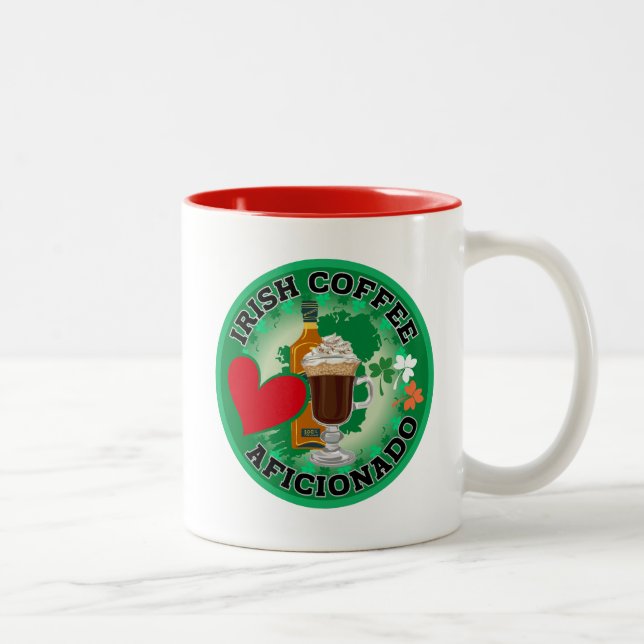 Caneca De Café Em Dois Tons Café irlandês Aficionado (Direita)
