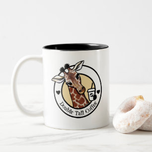 Caneca De Café Em Dois Tons Café KiniArt Giraffe