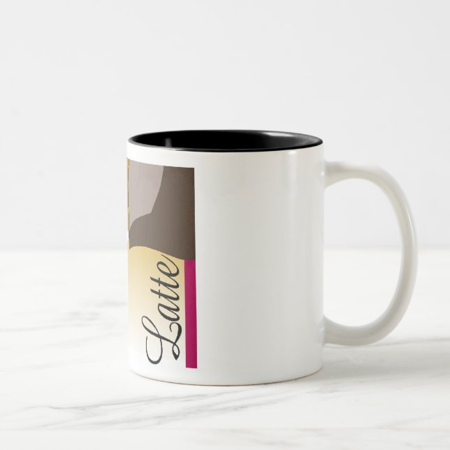 Caneca De Café Em Dois Tons Cafe Latte Mug (Direita)
