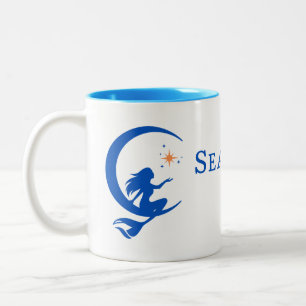 Caneca De Café Em Dois Tons Café Manga Crescente Marítima