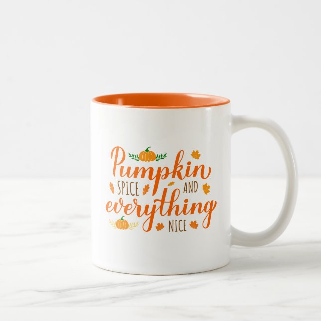 Caneca De Café Em Dois Tons Café Mug-Autumn (Direita)