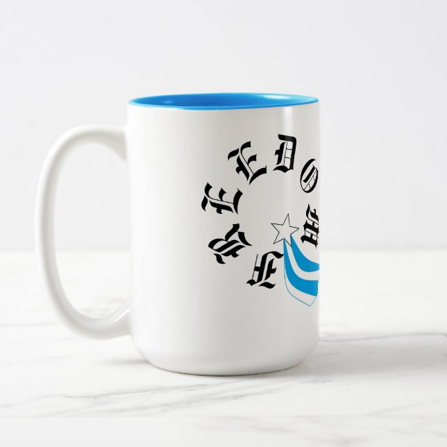 Caneca De Café Em Dois Tons Café Mug: Liberdade (Esquerda)