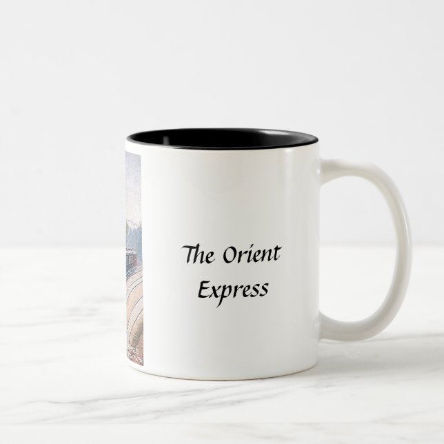 Caneca De Café Em Dois Tons Café Mug - O Orient Express (Direita)