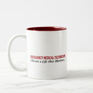 Caneca De Café Em Dois Tons Café Mug: Técnico Médico de Emergência