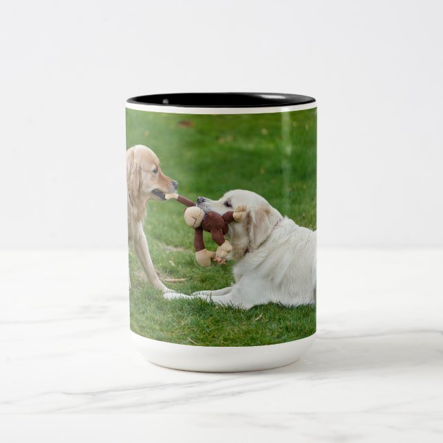 Caneca De Café Em Dois Tons Café Mugs, Cacau Quente (Centro)