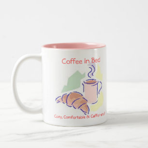 Caneca De Café Em Dois Tons Café na caneca da cama