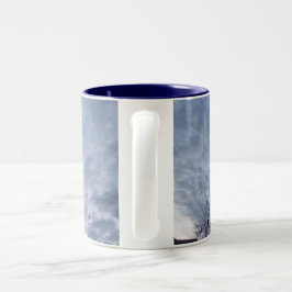 Caneca De Café Em Dois Tons Café nas nuvens