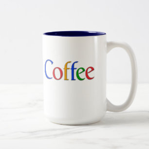 Caneca De Café Em Dois Tons café no google font mug