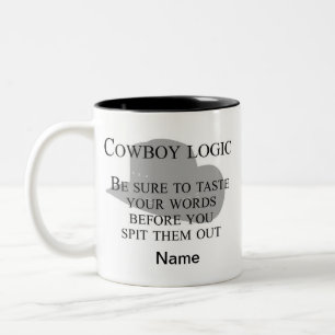 Caneca De Café Em Dois Tons Café Ocidental Personalizável   Cowboy Mug