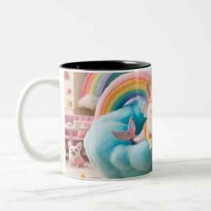 Caneca De Café Em Dois Tons café pastel caprichoso