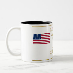 Caneca De Café Em Dois Tons Café Patriótico do Corpo de Saúde da Marinha dos E