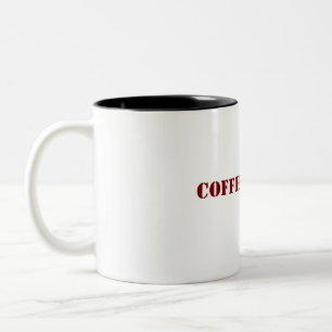 Caneca De Café Em Dois Tons "Café, por favor: Combustível para o Dia"