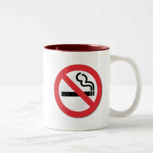 Caneca De Café Em Dois Tons Café sem fumo