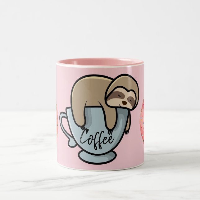 Caneca De Café Em Dois Tons Café Sloth (Centro)