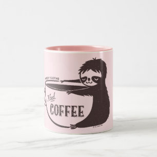 Caneca De Café Em Dois Tons Café Sloth