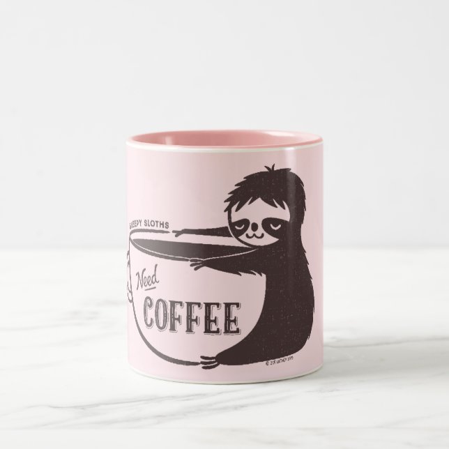 Caneca De Café Em Dois Tons Café Sloth (Centro)
