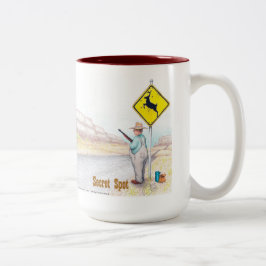 Caneca De Café Em Dois Tons Café Whimsical Mug - Ponto Secreto
