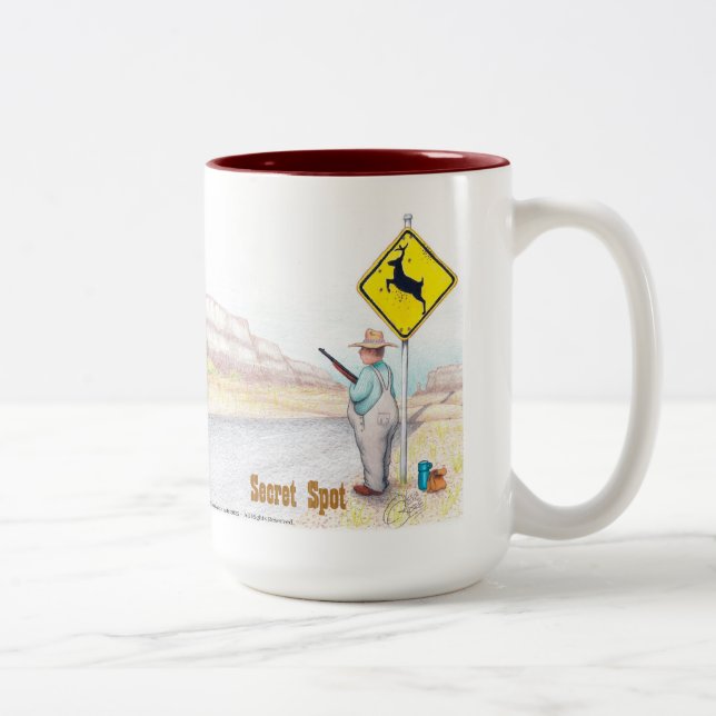 Caneca De Café Em Dois Tons Café Whimsical Mug - Ponto Secreto (Direita)