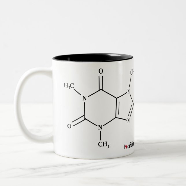 Caneca De Café Em Dois Tons cafeína (Esquerda)
