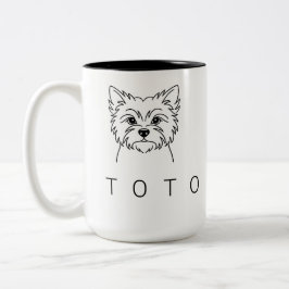 Caneca De Café Em Dois Tons Cairn Terrier | Heritage Personalized 15oz Mug