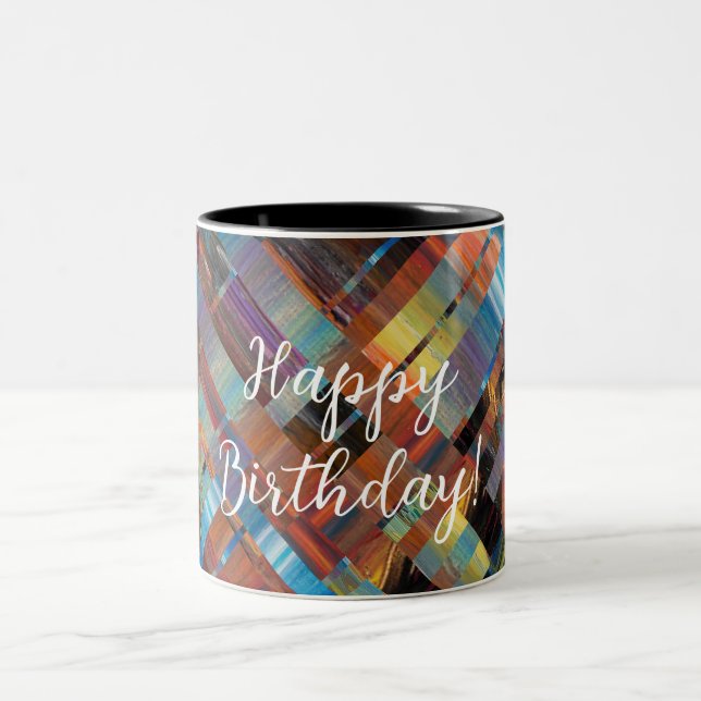 Caneca De Café Em Dois Tons Cairo Happy Birthday Mug! (Centro)