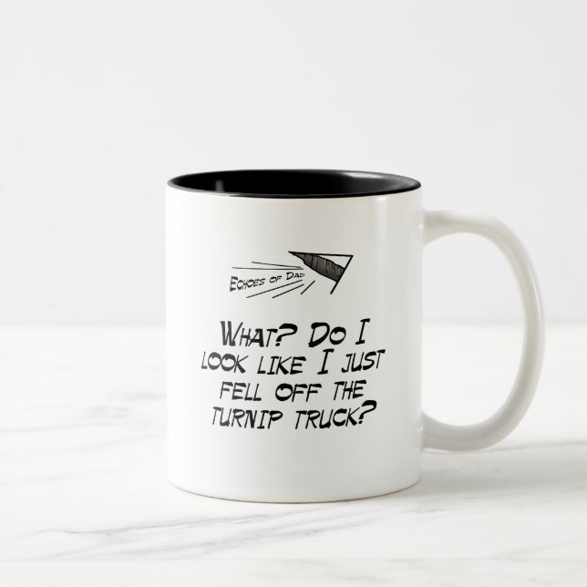Caneca De Café Em Dois Tons Caiu o caminhão do nabo? (Direita)