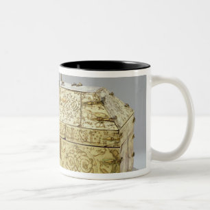 Caneca De Café Em Dois Tons Caixão árabe de Siculo com animais