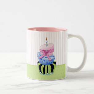 Caneca De Café Em Dois Tons Cake Mug Colorido
