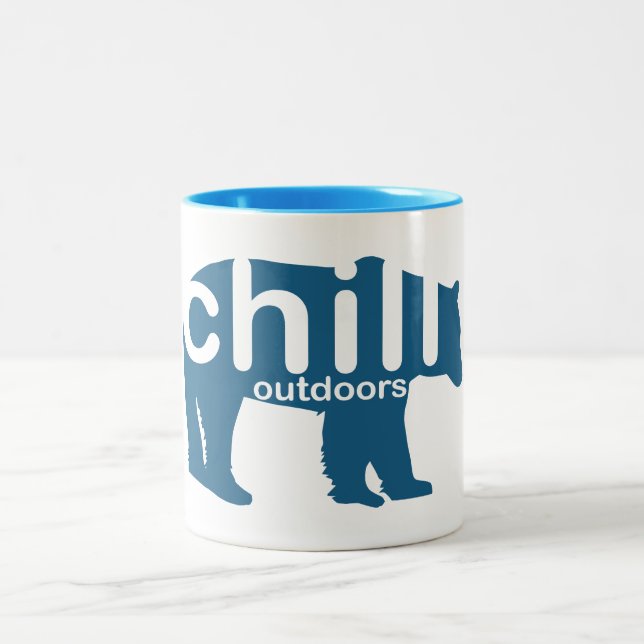 Caneca De Café Em Dois Tons Calar o Urso Externo (Centro)