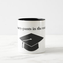 "Calça inteligente na sala" Mug de dois tons