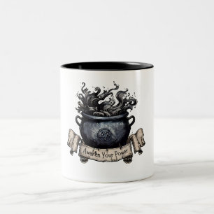 Caneca De Café Em Dois Tons Caldeirão Desperte Seu Poder