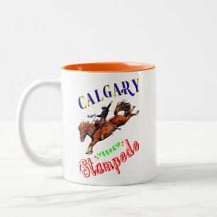 Caneca De Café Em Dois Tons Calgary Yeehaw Stampede