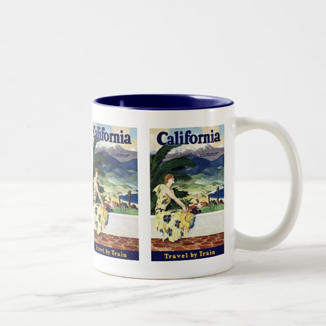 Caneca De Café Em Dois Tons Califórnia Este Verão (Direita)