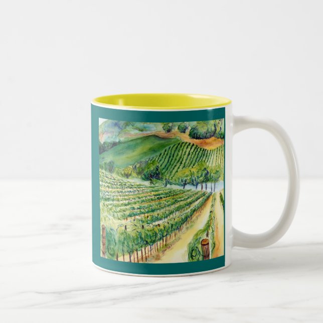 Caneca De Café Em Dois Tons California Vineyard Mug (Direita)