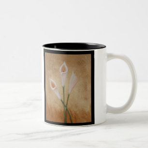 Caneca De Café Em Dois Tons Calla Lillies