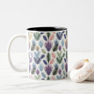 Caneca De Café Em Dois Tons "Calma da Natureza em Cada Sip: Pine Tree Mug"